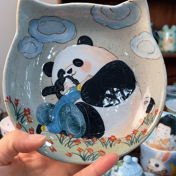 陶景德镇釉下手绘陶瓷 