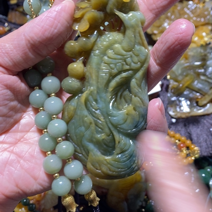 岫玉岫玉吊坠未镶嵌