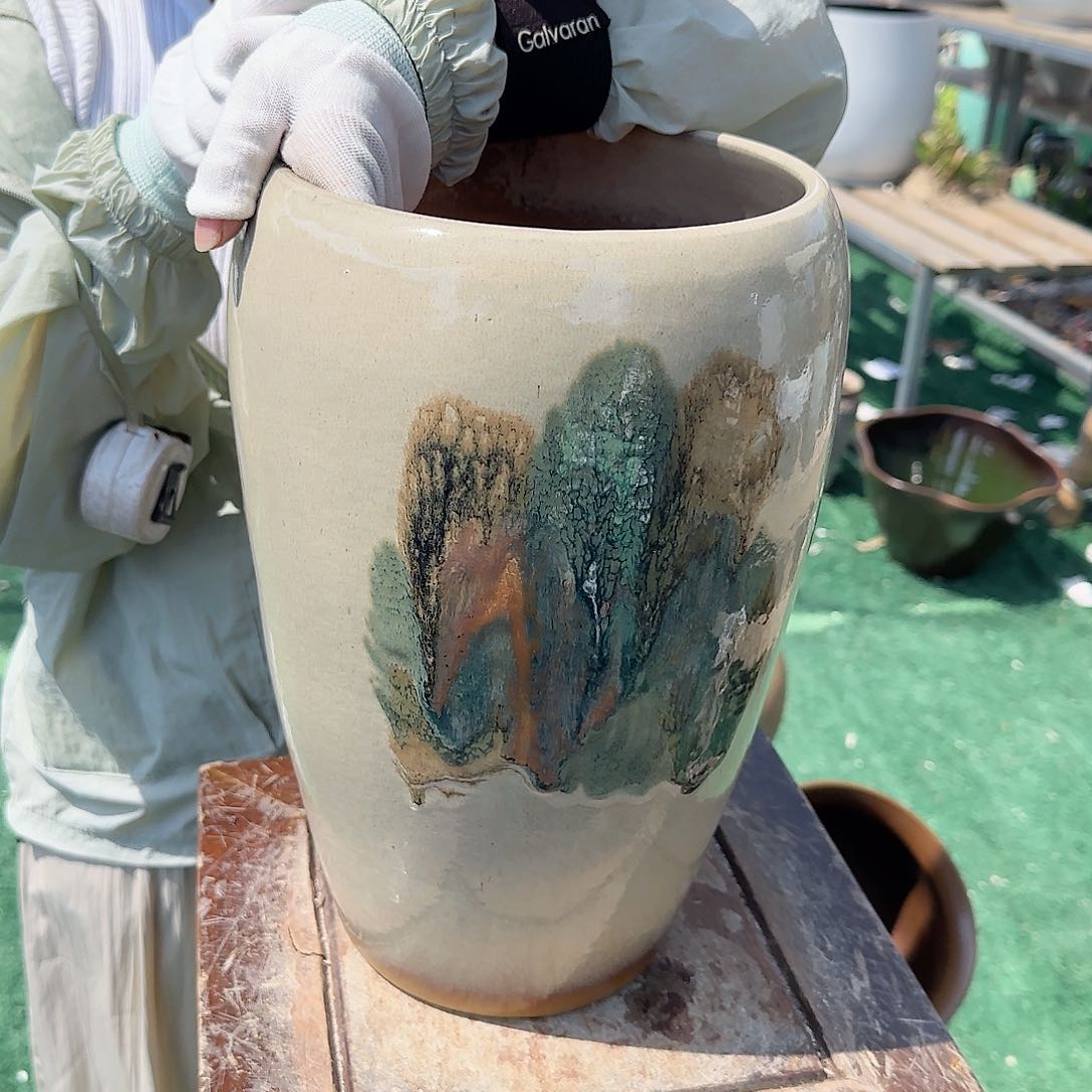 紫砂花盆王嫂花盆0704-171高33口18
