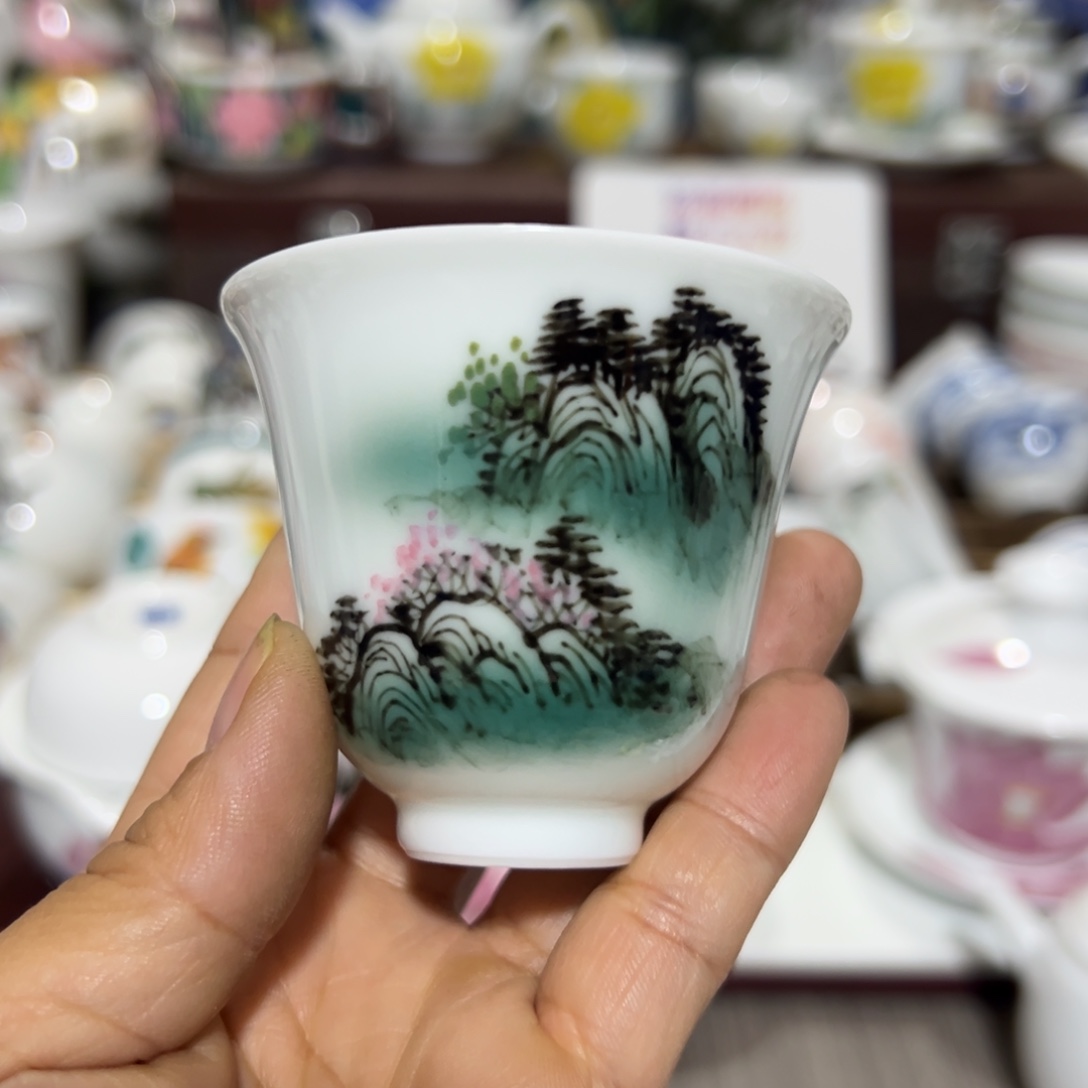 醴陵高温瓷供货基地手绘老师作品60毫升