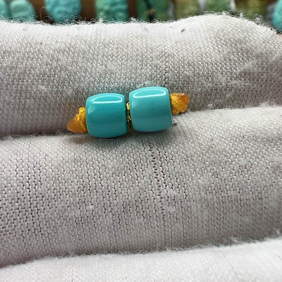 绿松石直切珠 未镶嵌