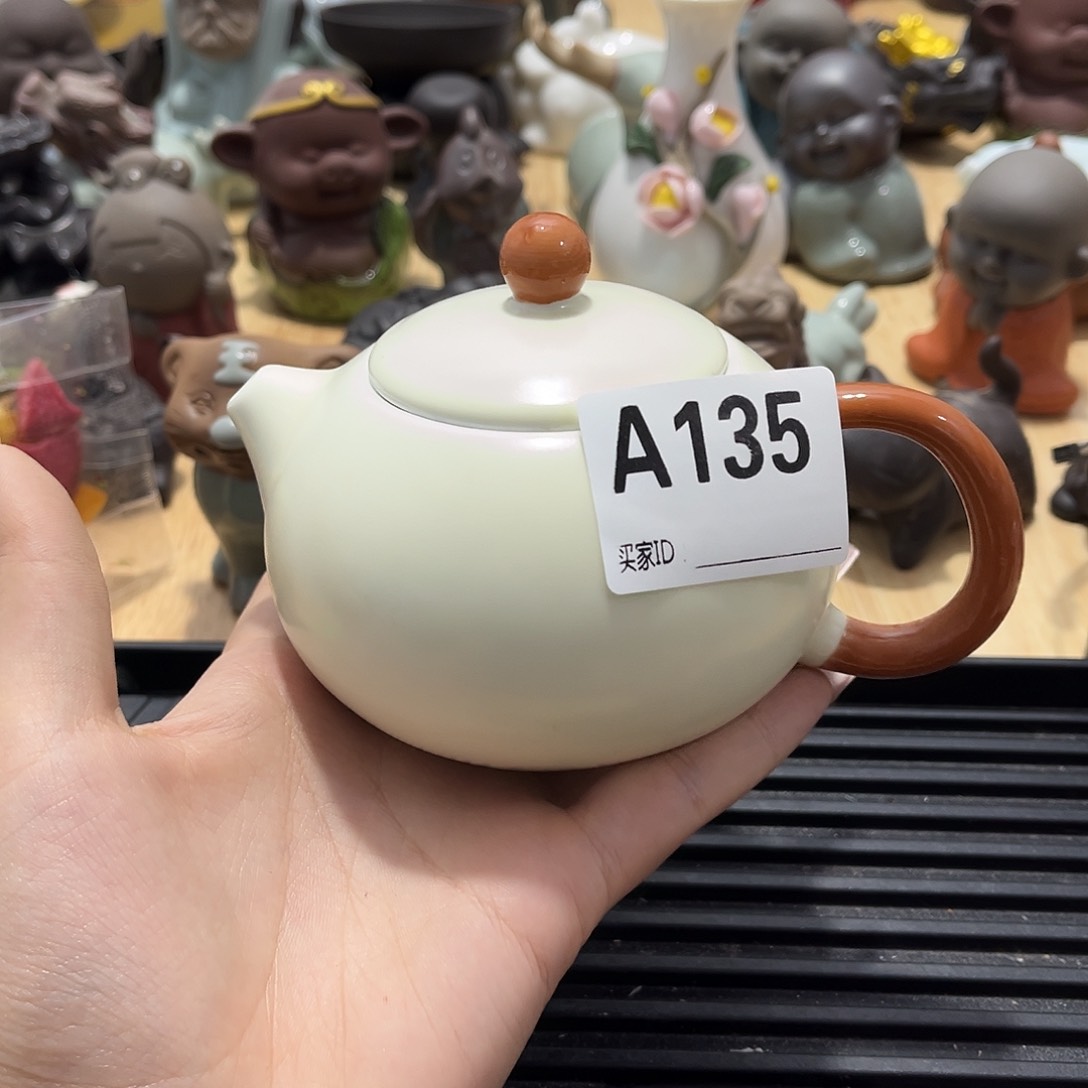 瓷片茶摆件工艺品摆件666