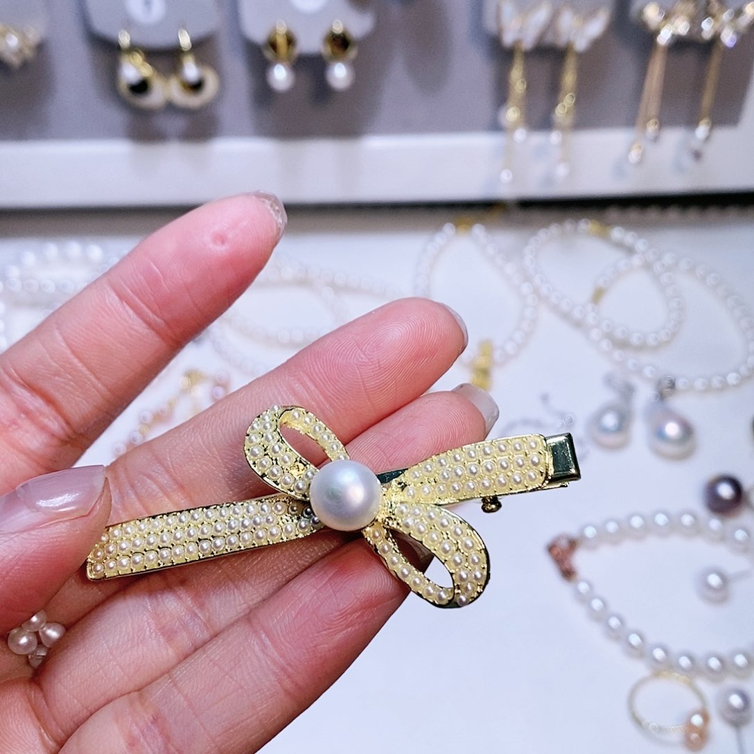 【闪购商品】淡水珍珠发夹未镶嵌