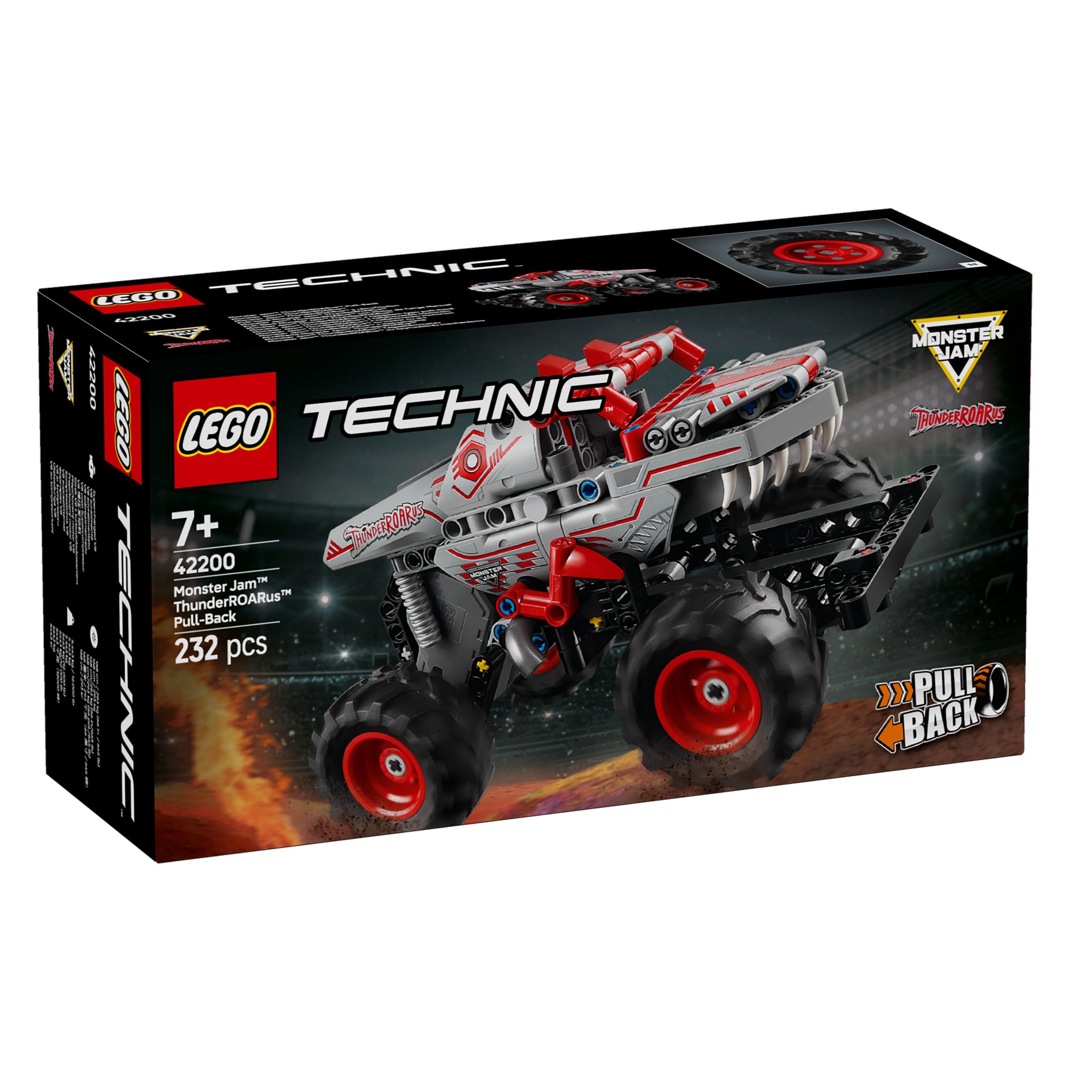 LEGO/乐高积木42200 MonsterJamThunderROARus 回力车1盒礼物优选