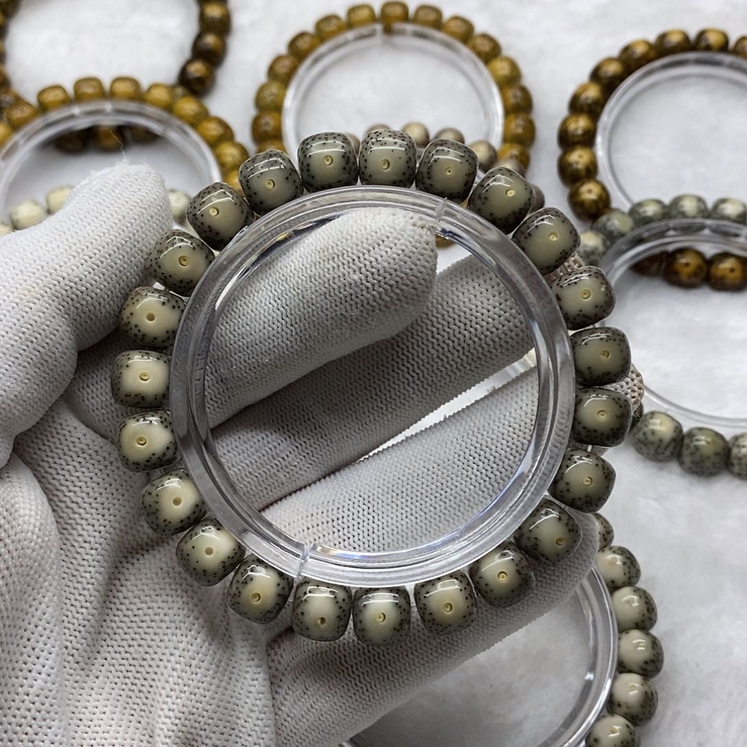 星月菩提手串无****场绿包白大眼10.9