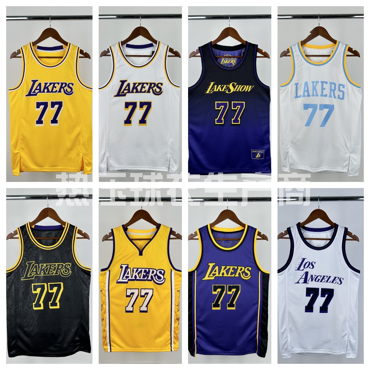 【东契奇】球衣合集SW球迷版湖人队篮球服背心热压贴布球衣独行侠