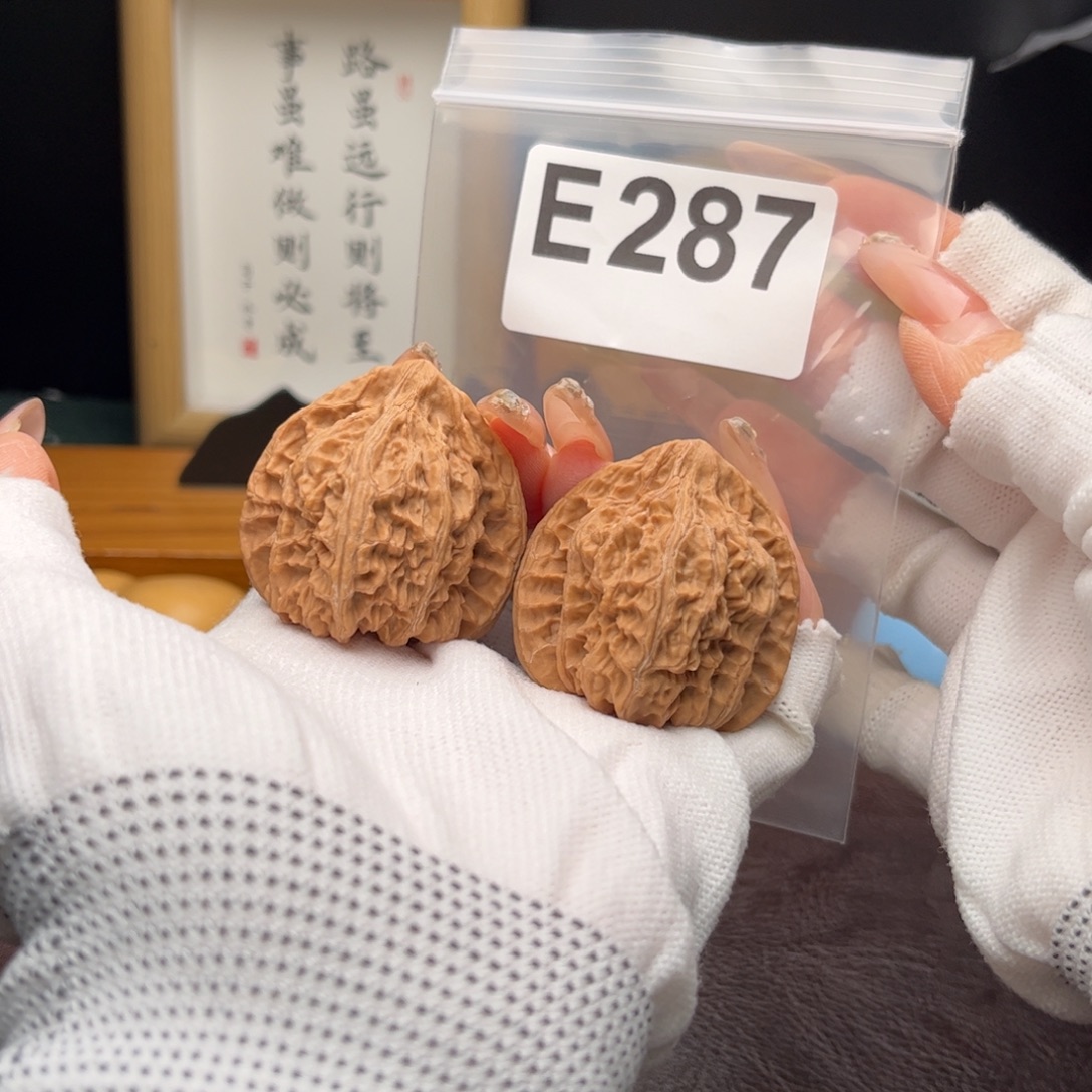 文玩核桃把件40火焰e287