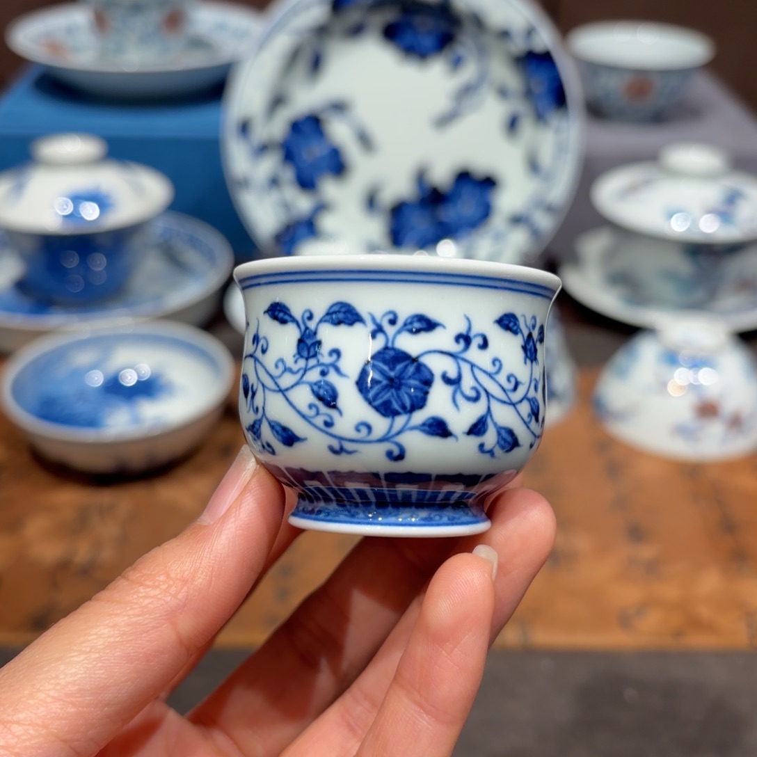 瓷片手工手绘陶瓷茶具