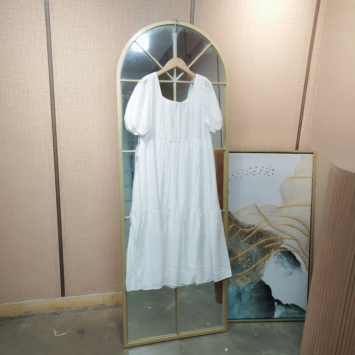 BH194孕妇白色连衣裙90-130