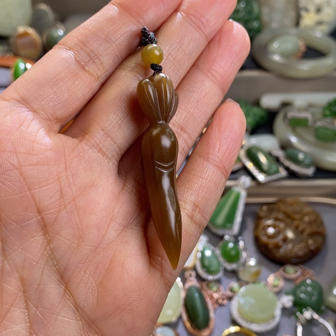 和田玉挂件未镶嵌似***⁰