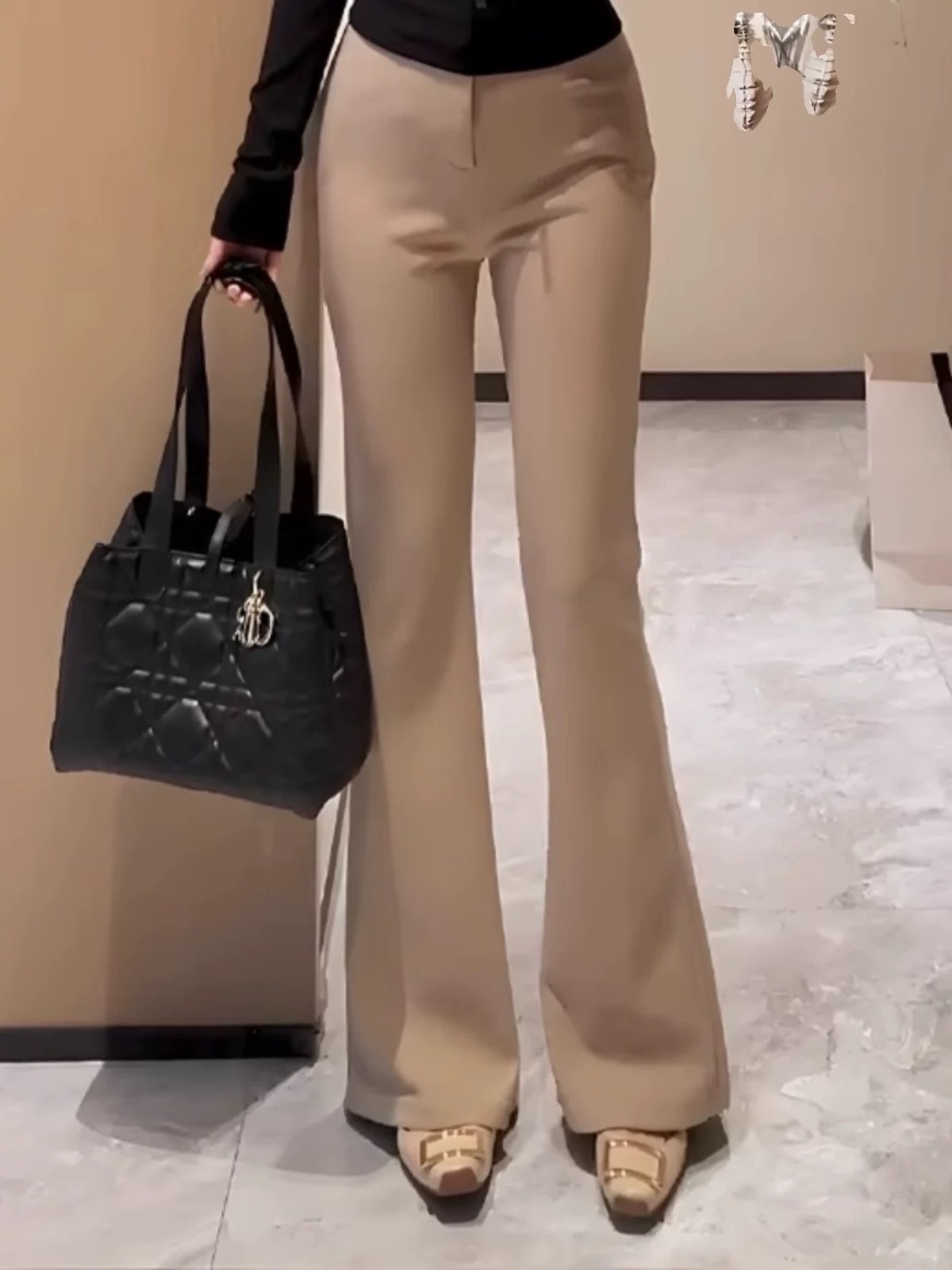 优雅气质加绒微喇裤（无质量问题，不退换）