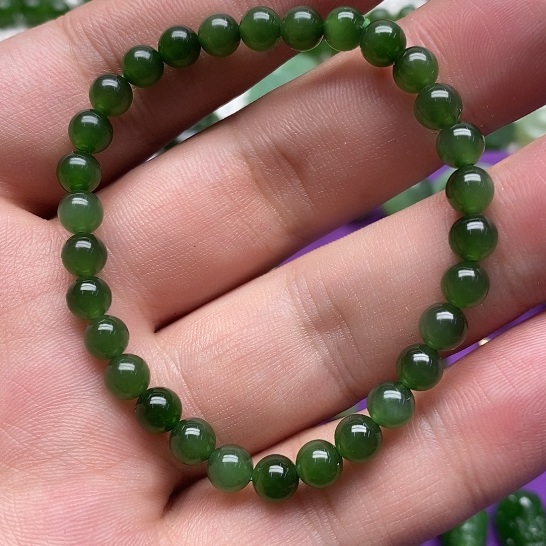 和田玉（碧玉）未镶嵌手串