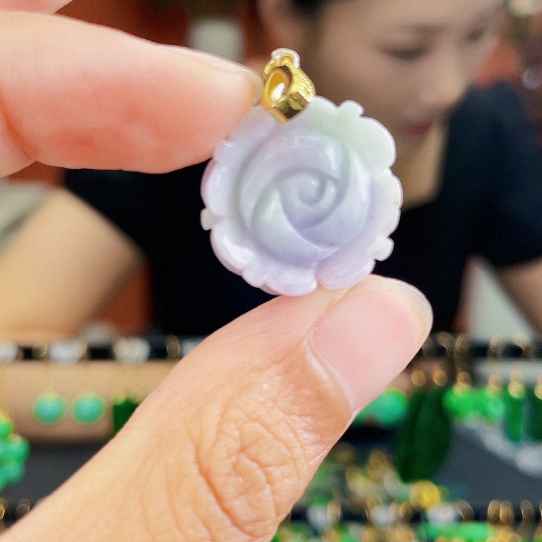 翡翠未镶嵌耳饰饰品