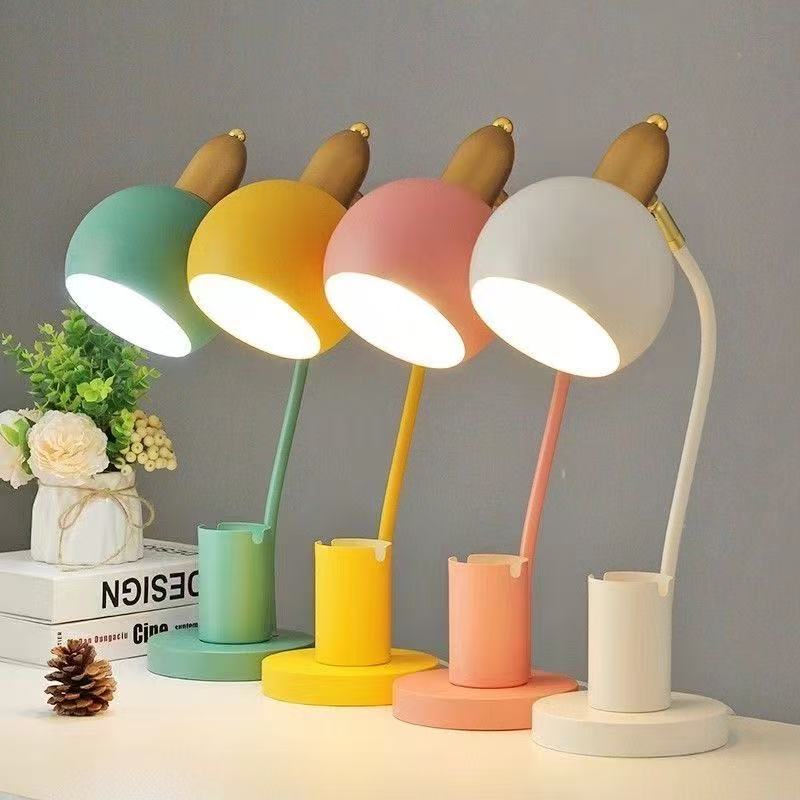 黄色折叠台灯led护眼书桌阅读台灯非玩具模型