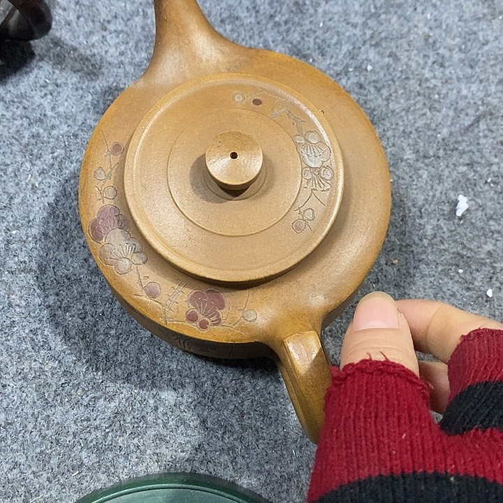 紫砂茶壶陶瓷摆件爱好者摆件