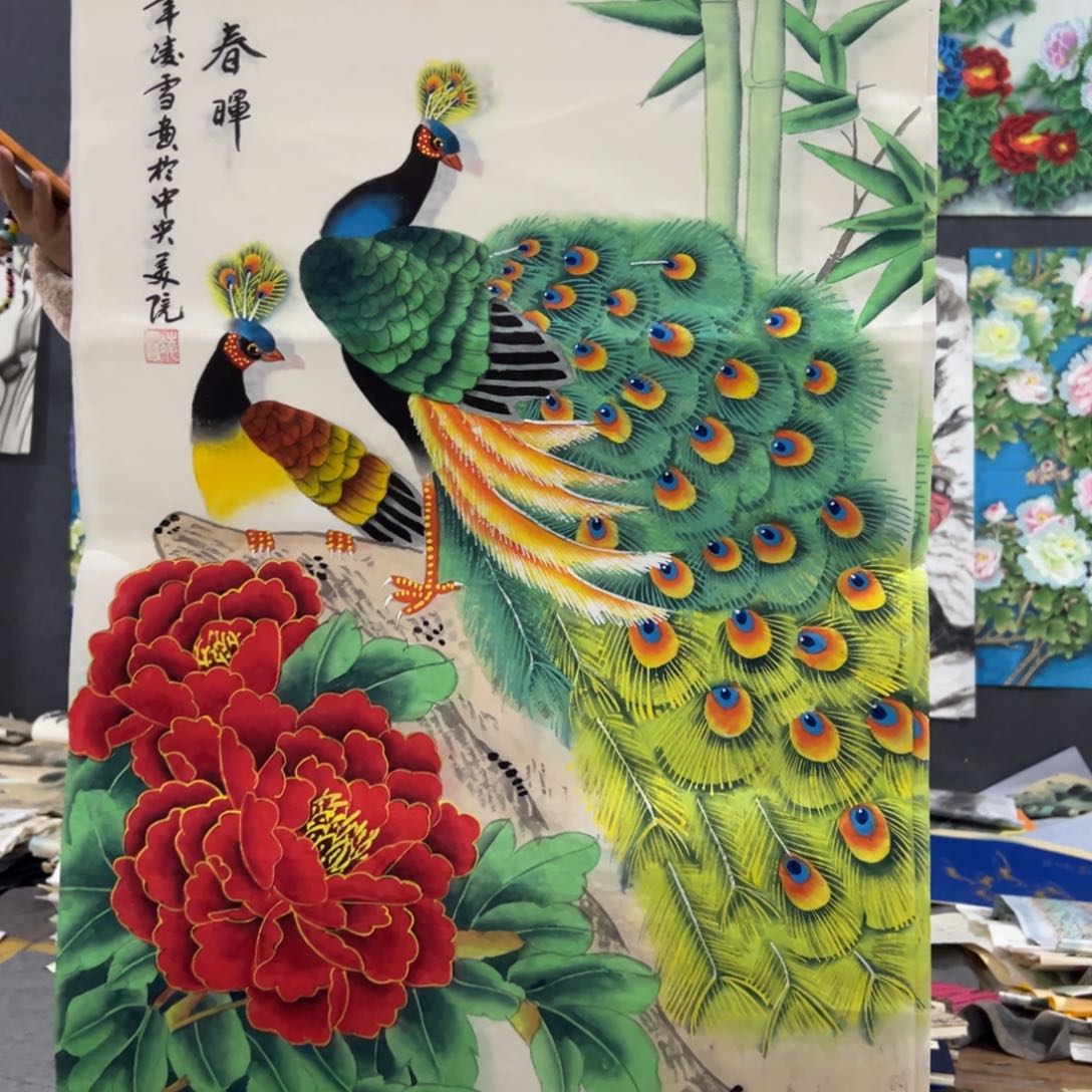 国画国画作品画心一张