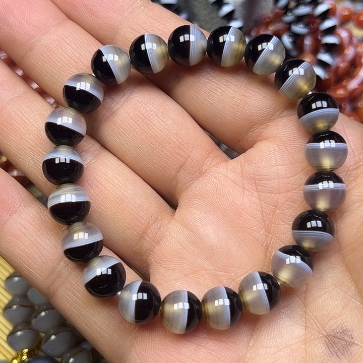 用***0玛瑙/玉髓未镶嵌手串