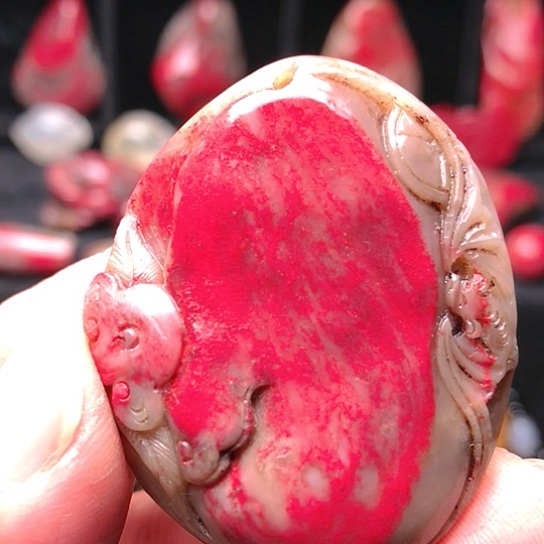 昌化鸡血石昌化鸡血石精品挂件