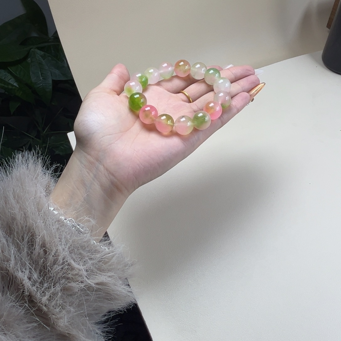 橙***橙玉时尚飘花手串橙橙