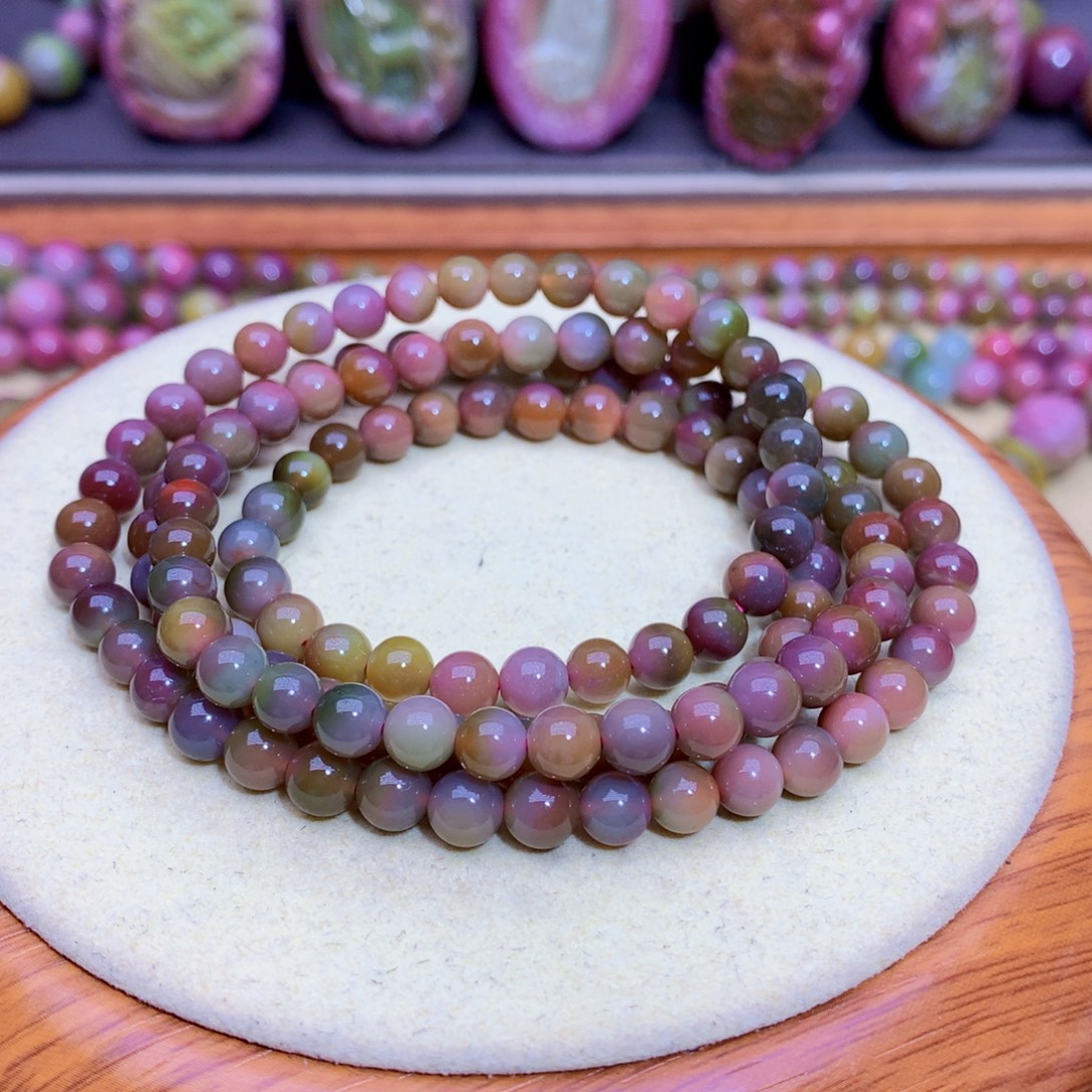 玛瑙未镶嵌手链盐源