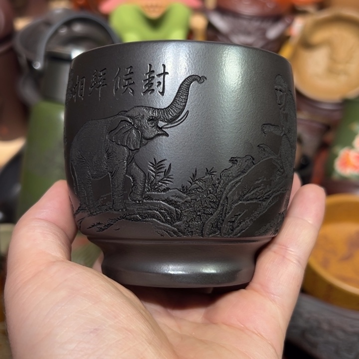 茶杯紫砂宜兴紫砂主人杯