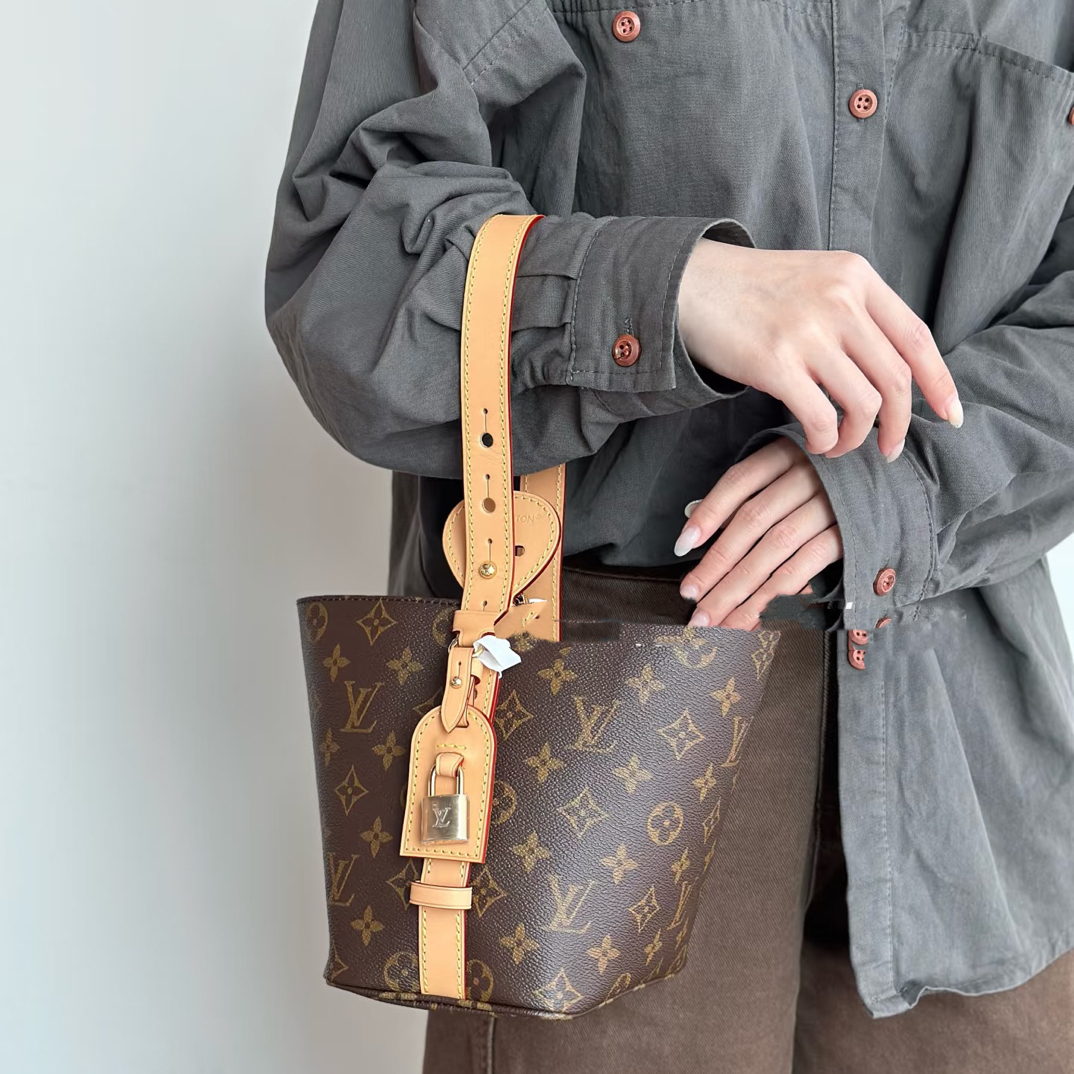 95新 LouisVuitton/路易威登 御古屋/30741/Allinbb老花水桶 芯片