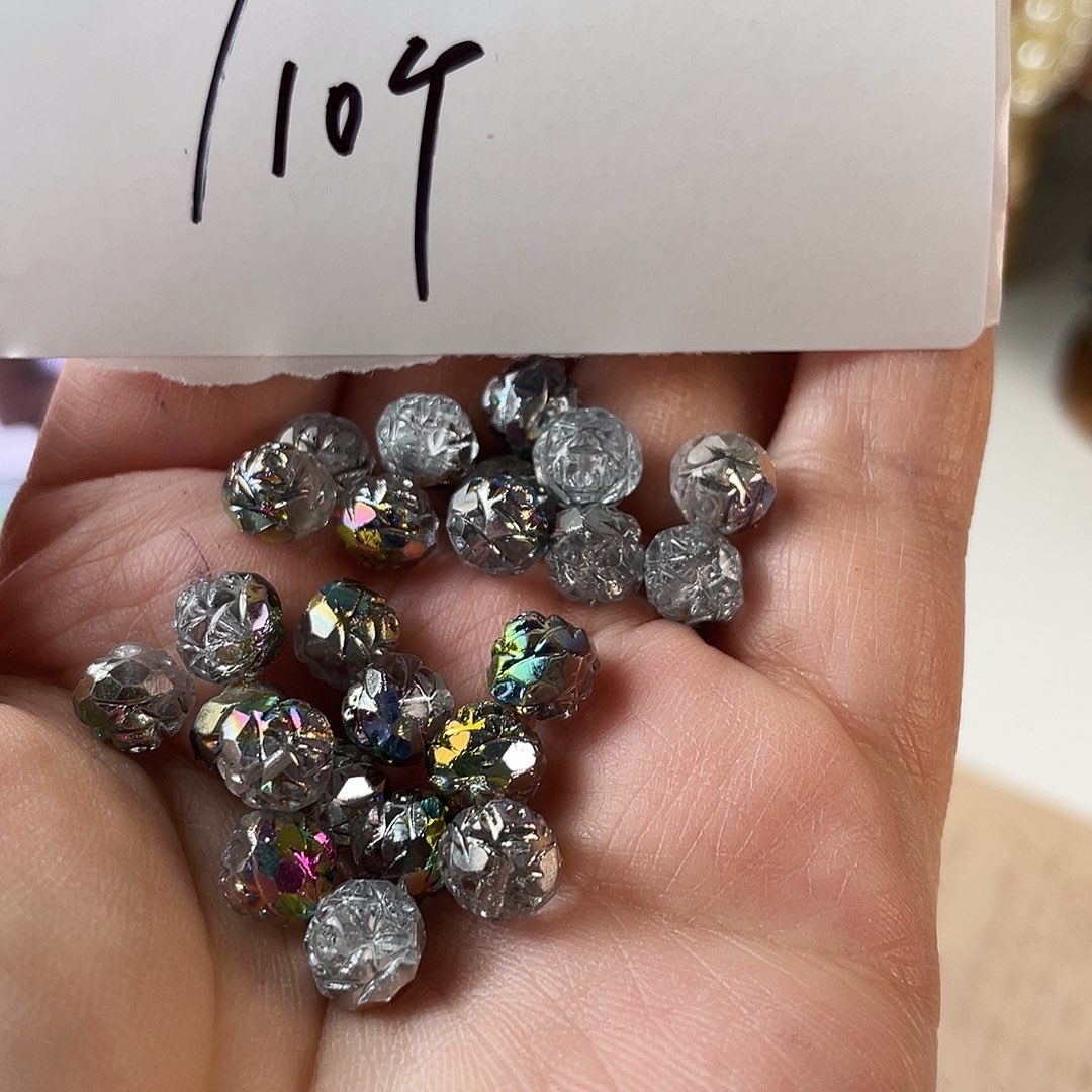 琉璃银色镀彩玫瑰花球