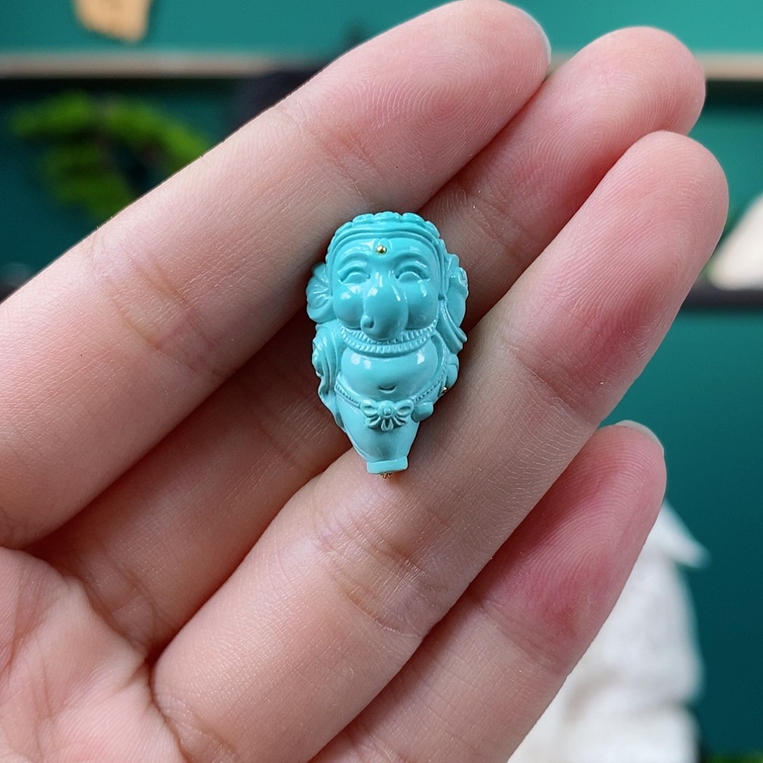 未镶嵌绿松石珠宝奇石