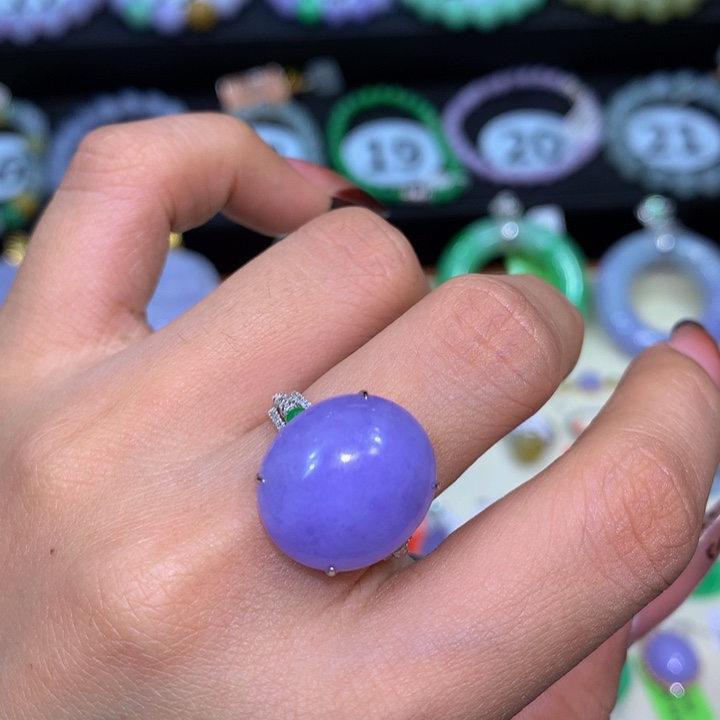 翡翠18K金镶嵌手链