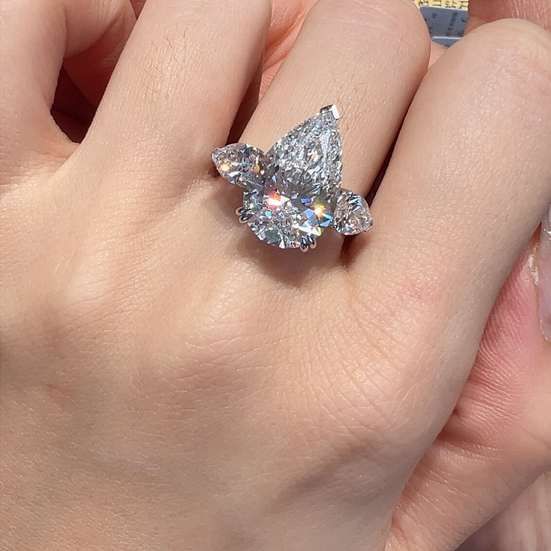 实验室培育钻石18K金镶嵌@@C223