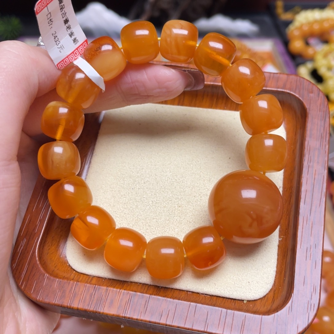 蜜蜡手链未镶嵌手串