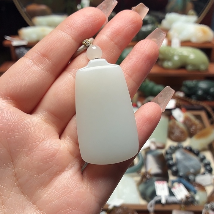 和田玉未镶嵌挂件