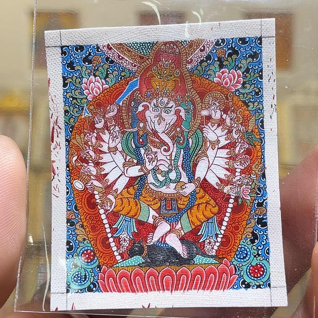 吊坠青海热贡纯手绘象