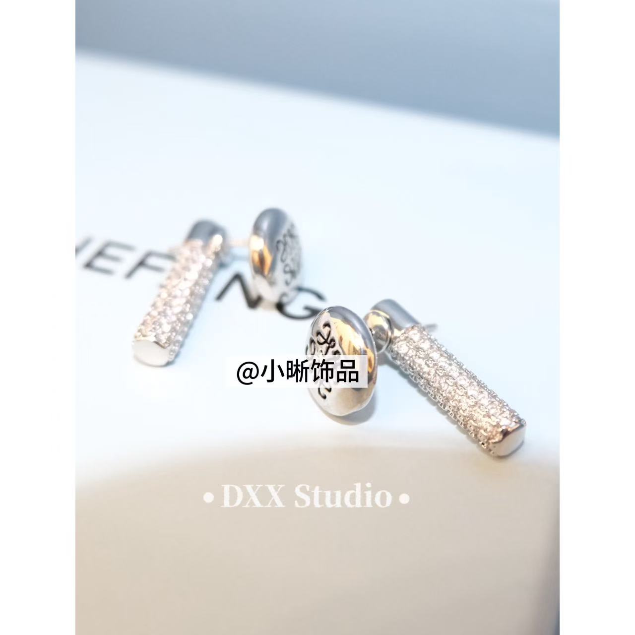 铜合金锆石耳饰 小众设计百搭耳饰47039