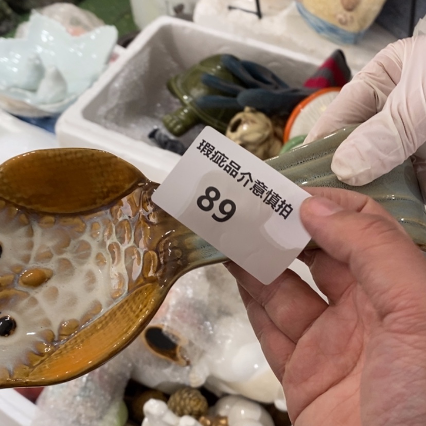 【闪购商品】摆件金***丫陶瓷摆件瑕疵特卖