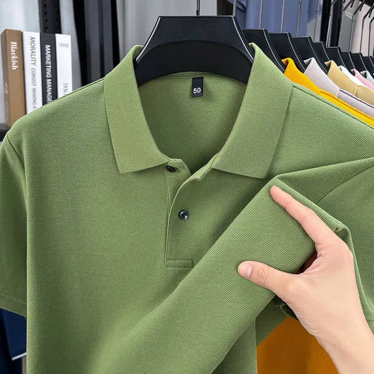 【100%纯棉短袖】男士短袖时尚休闲百搭夏季商务翻领