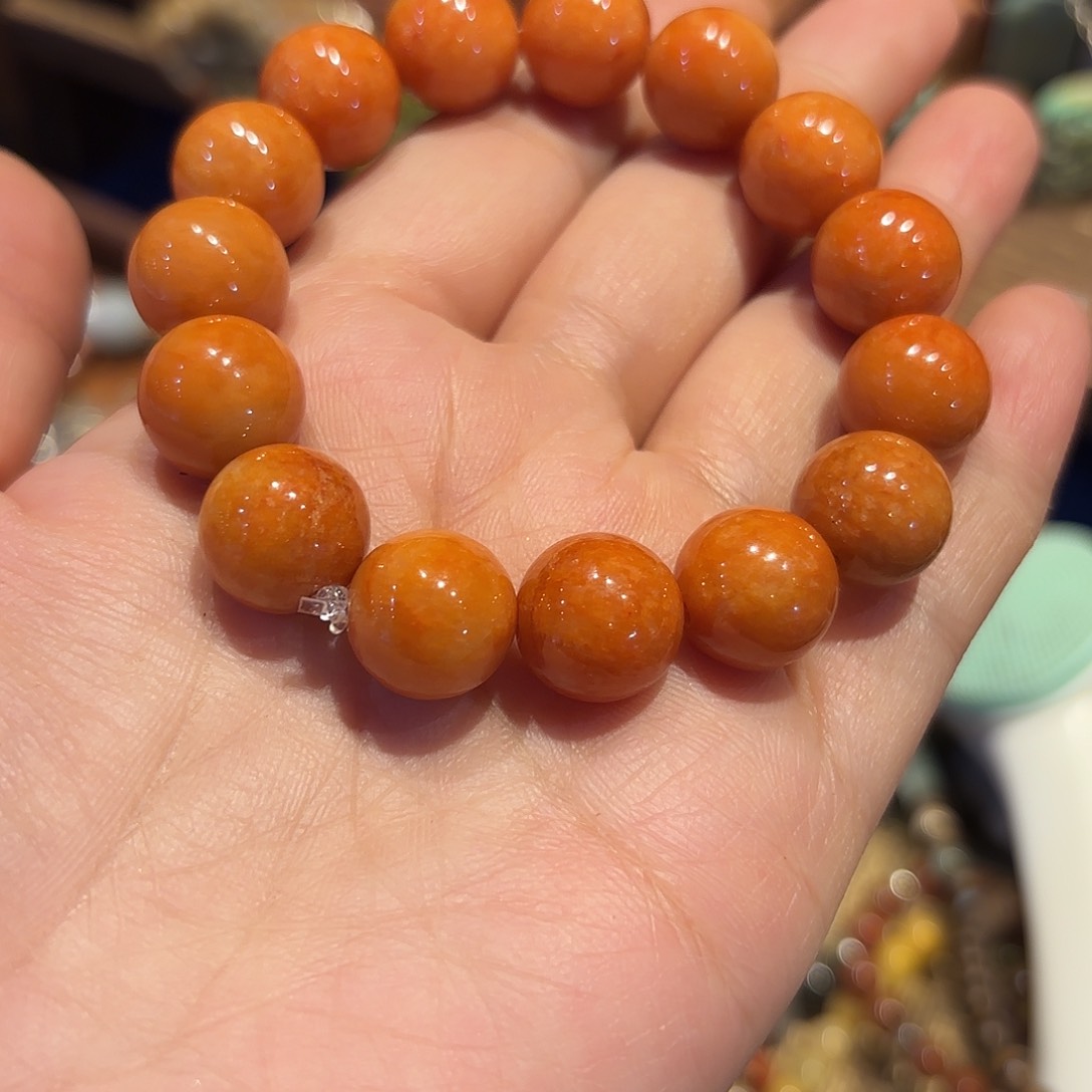 翡翠手链未镶嵌原创