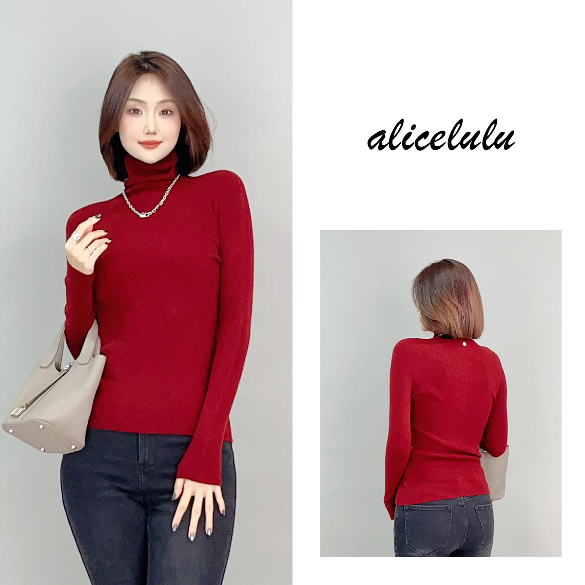 5 ALICE “天衣无缝”毛衣 贝壳扣 保暖显瘦 S2141702T