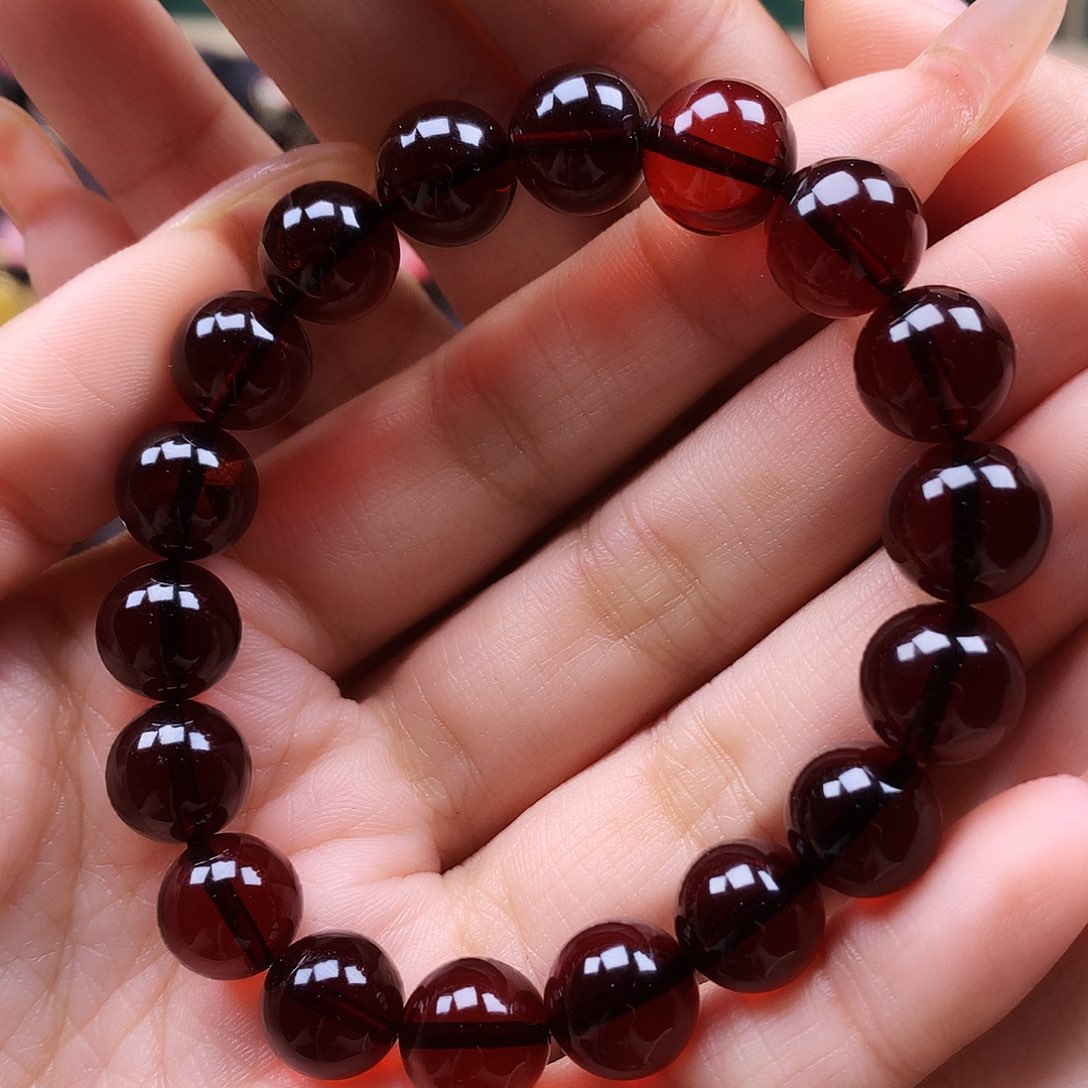 血珀手链未镶嵌手串