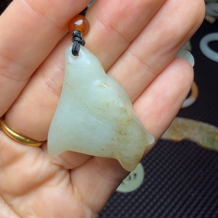 和田玉未镶嵌挂件