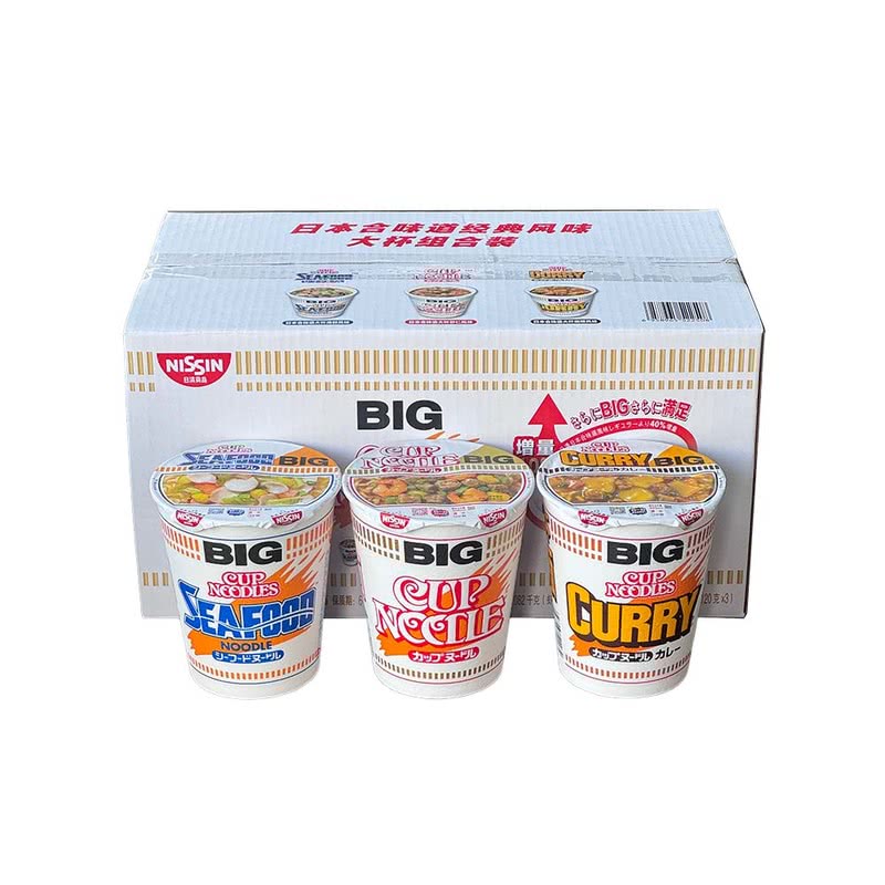 【会员商店】日清合味道方便面泡面大杯混合装大块1.082kg牛肉面