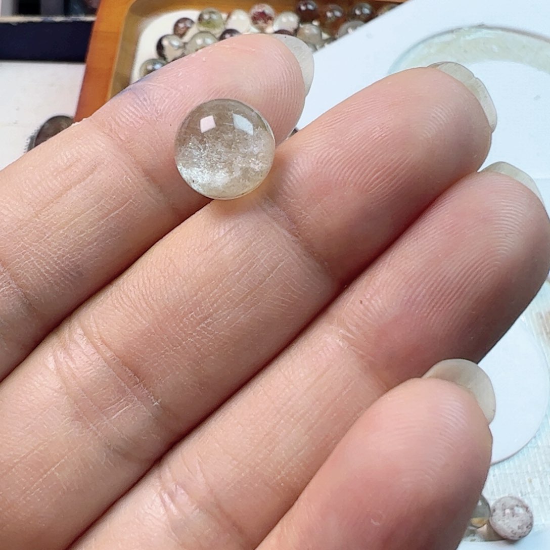 水晶手链银S925镶嵌橘****?