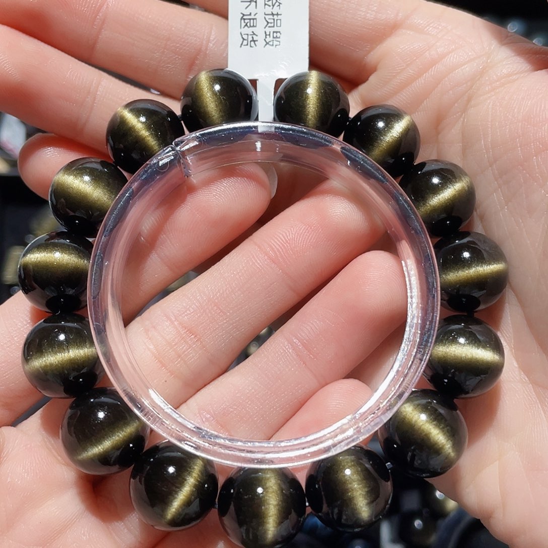 黑曜岩手链未镶嵌花****眠