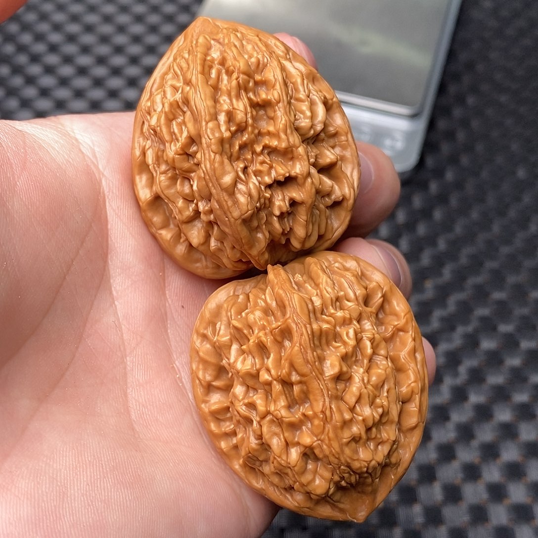 文玩核桃吊坠蓟县粗筋虎头王微修40尺