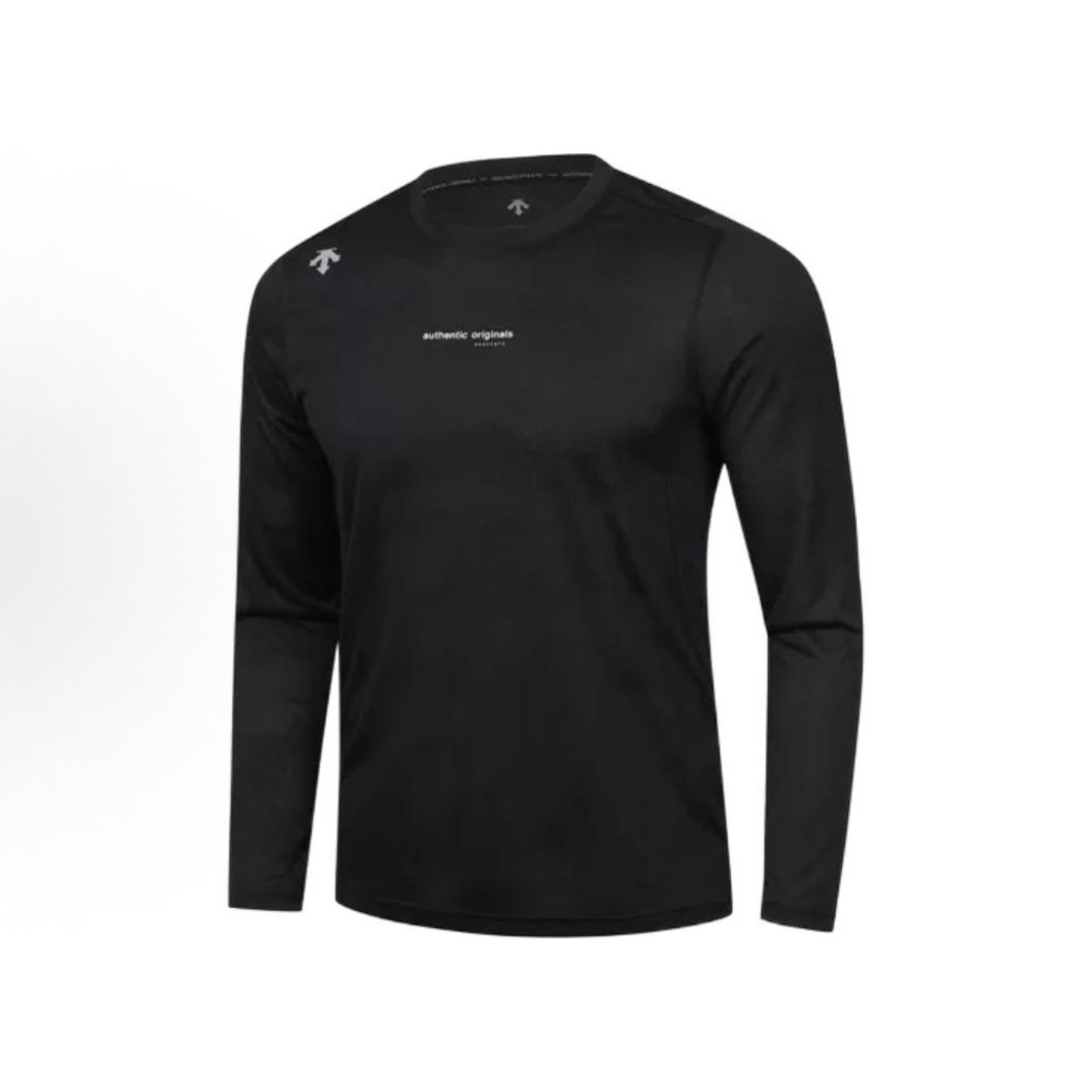 DESCENTE/迪桑特男士运动SPRTL25速干薄款休闲运动跑步长袖T恤