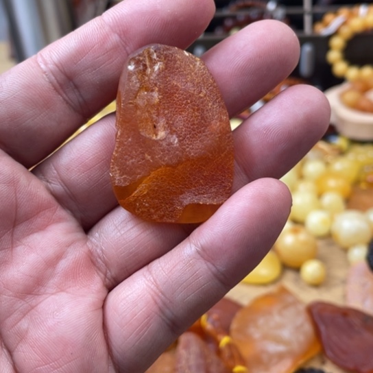 手链琥珀未镶嵌吊坠