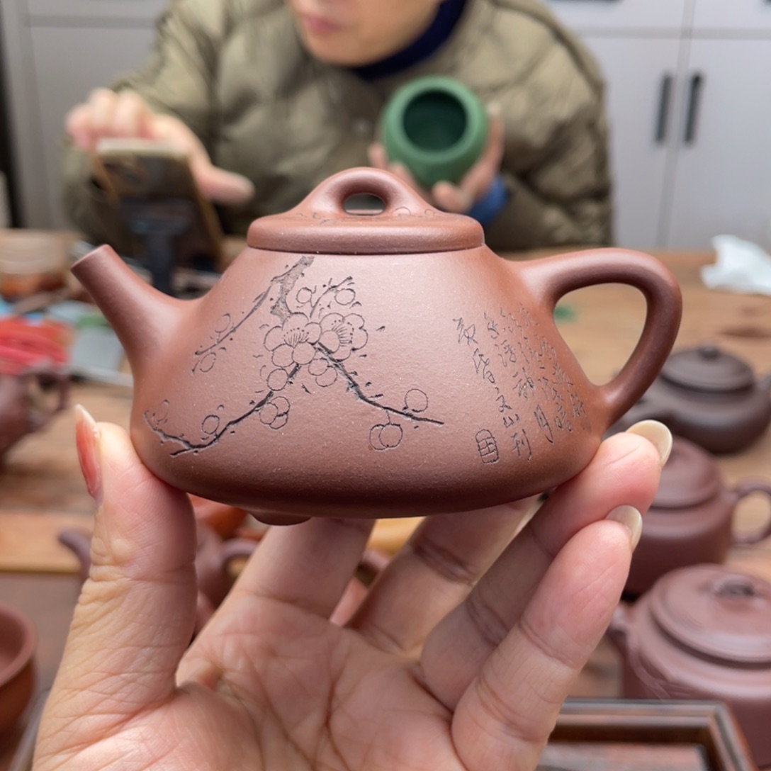 茶壶紫砂底槽清石瓢