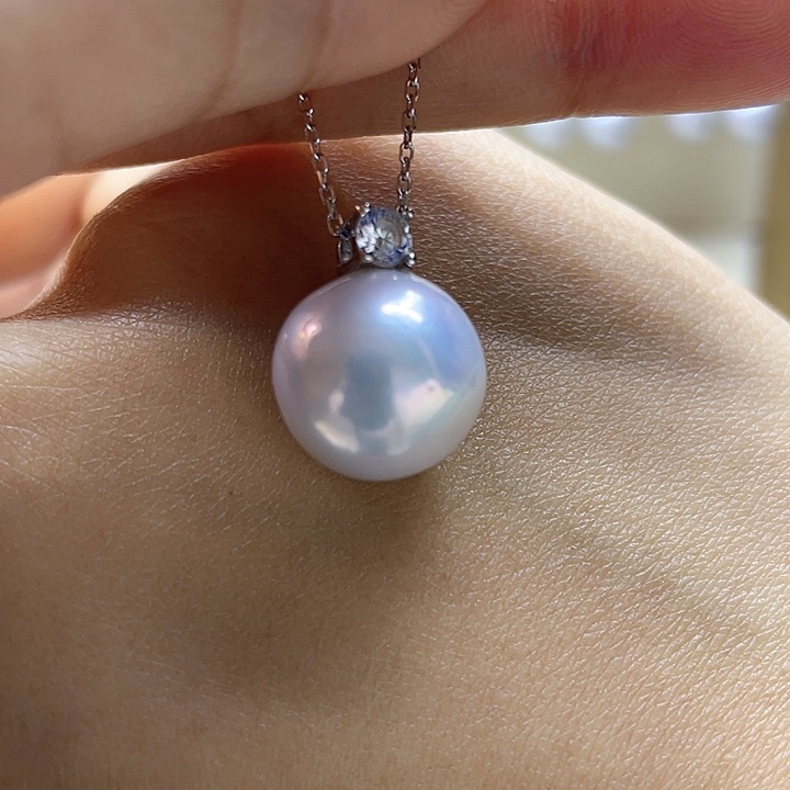 淡水珍珠颈饰银S925镶嵌