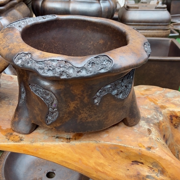 红陶天**勤杨冬益紫砂花盆