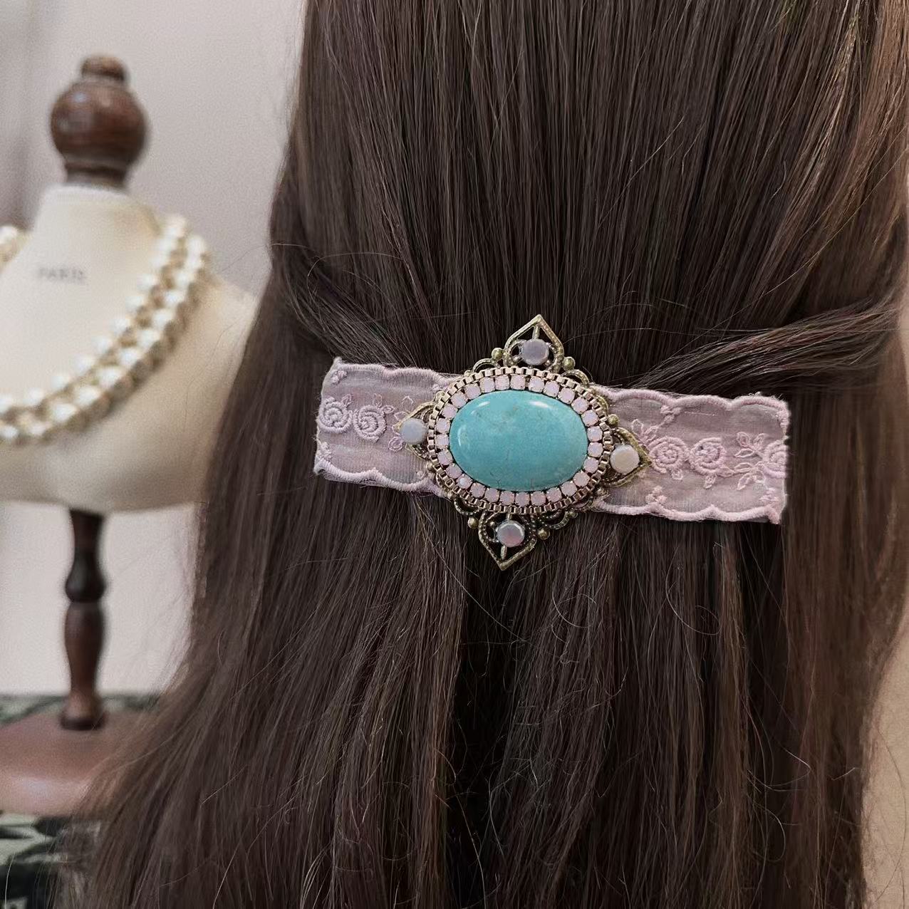 韩国高级定制弹簧夹发夹Y0717